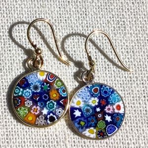 Murano Multicolor Floral Earrings